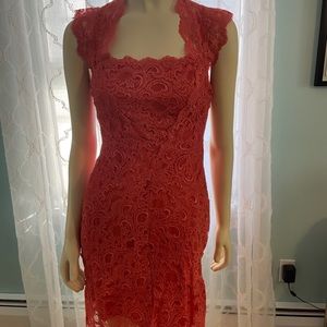Red laced Dress